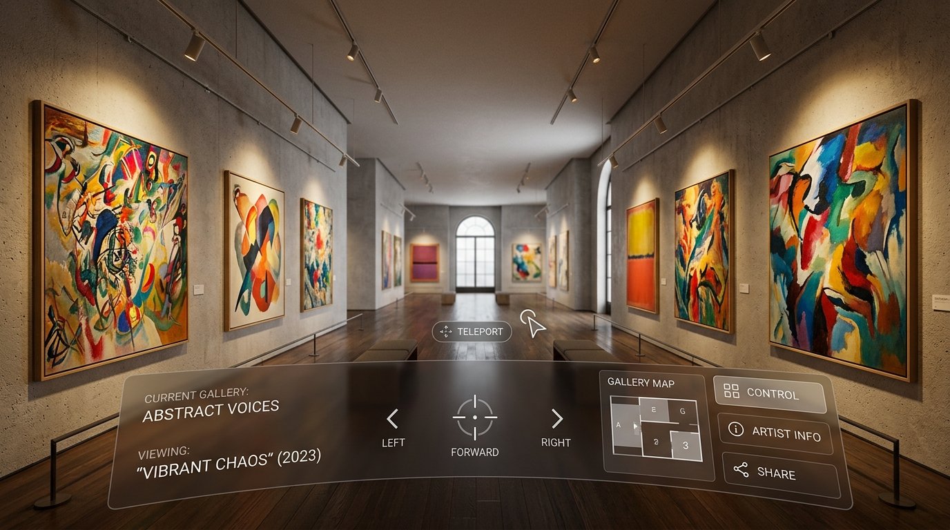 3D VR Gallery Walkthrough