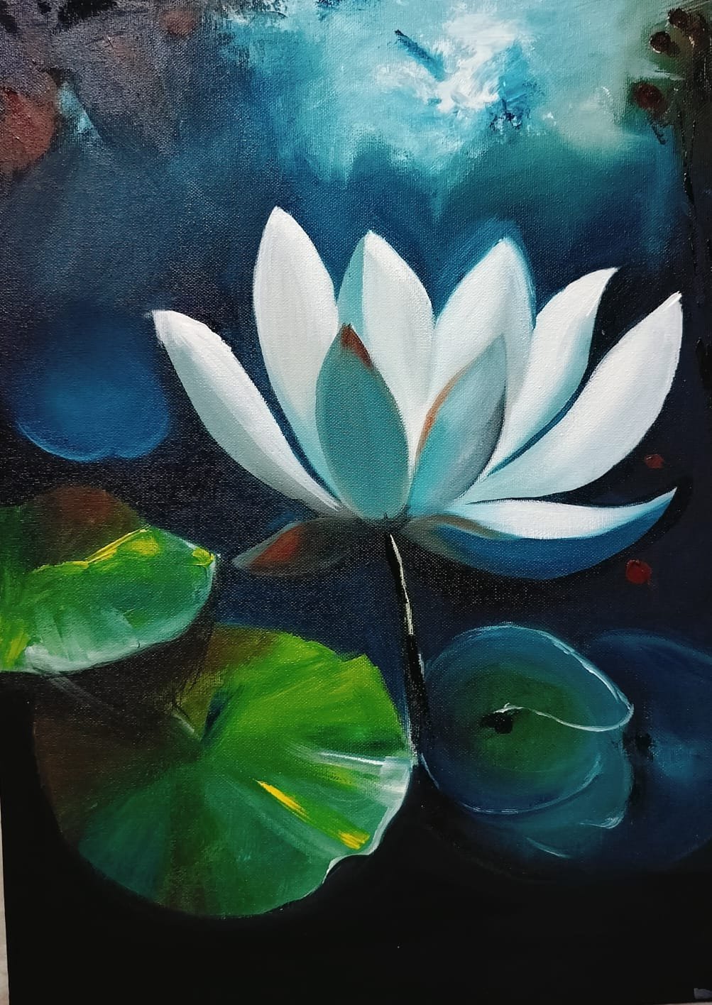 Pearl of the Pond | Handmade Painting