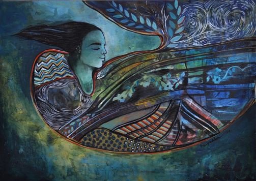 Original Modern Art by Prasoon Chandra Poddar