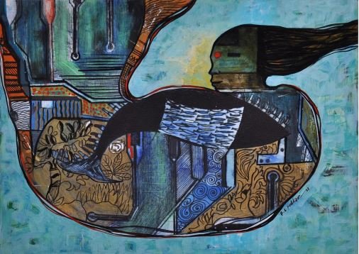 Original Modern Art by Prasoon Chandra Poddar