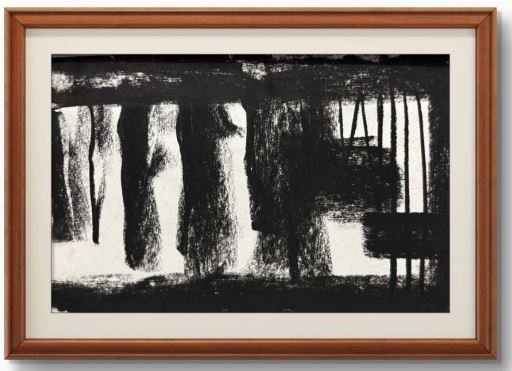 Original Charcoal Painting by Mohd Danish